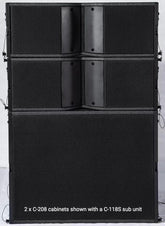 Citronic 4x C-208 Line Array Speakers with 2x C-118S Subwoofer
